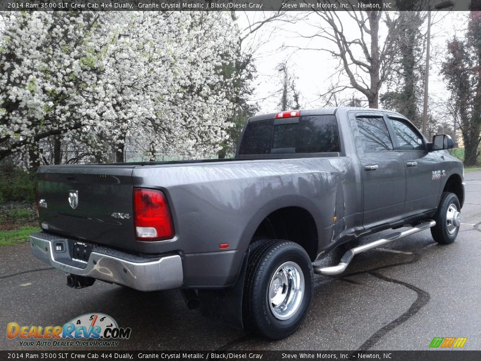 2014 Ram 3500 SLT Crew Cab 4x4 Dually Granite Crystal Metallic / Black/Diesel Gray Photo #6