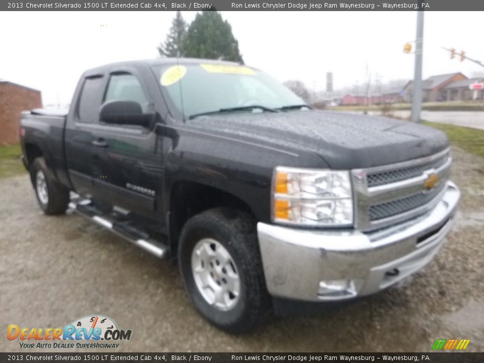 2013 Chevrolet Silverado 1500 LT Extended Cab 4x4 Black / Ebony Photo #6