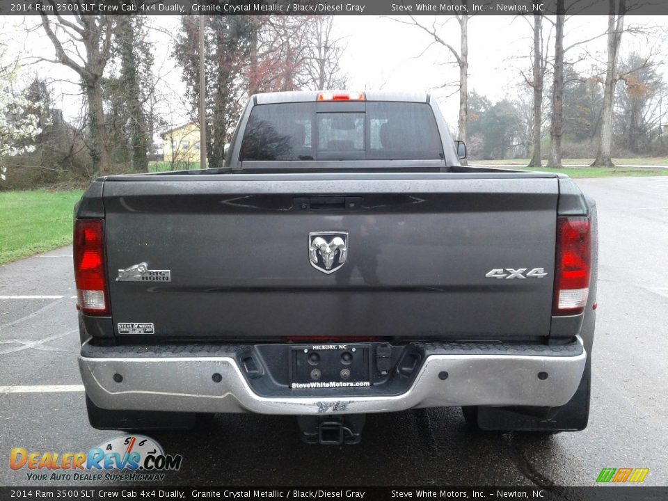 2014 Ram 3500 SLT Crew Cab 4x4 Dually Granite Crystal Metallic / Black/Diesel Gray Photo #7
