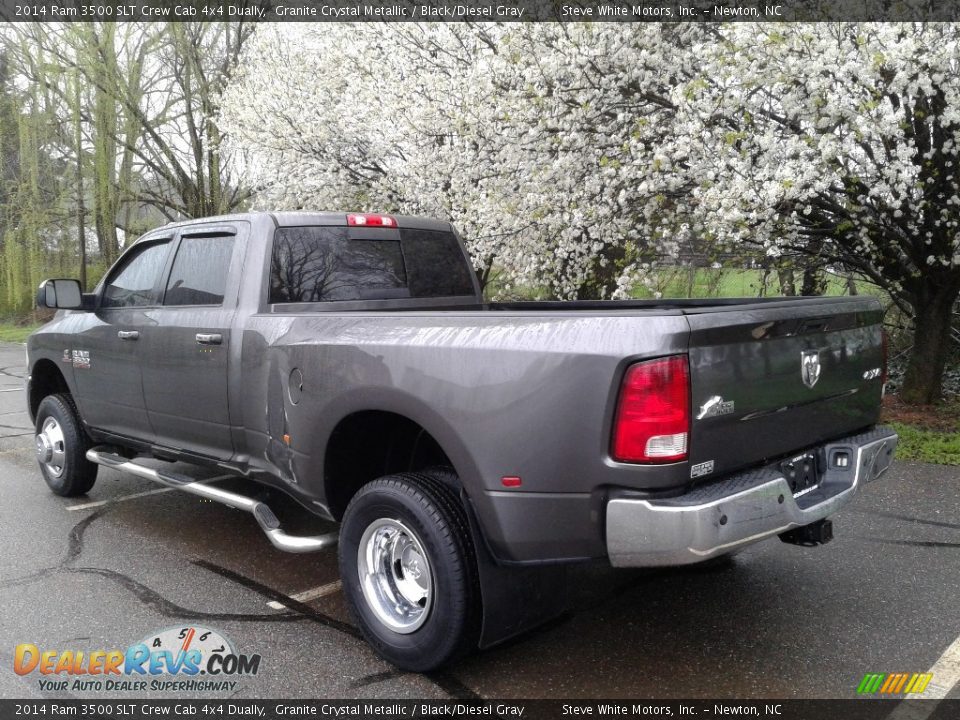 2014 Ram 3500 SLT Crew Cab 4x4 Dually Granite Crystal Metallic / Black/Diesel Gray Photo #8
