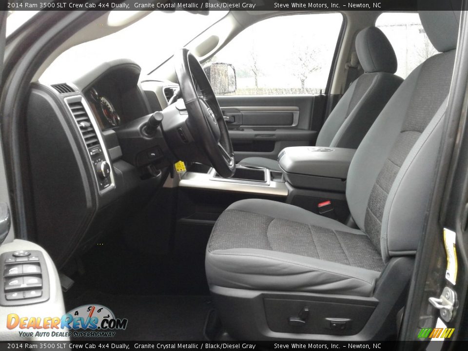 2014 Ram 3500 SLT Crew Cab 4x4 Dually Granite Crystal Metallic / Black/Diesel Gray Photo #10