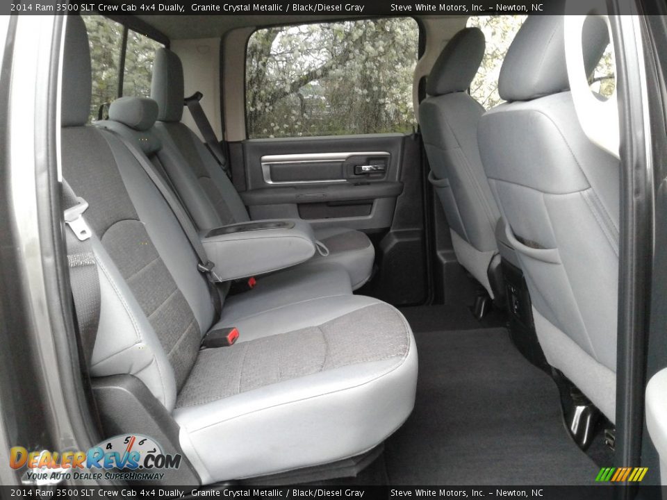 2014 Ram 3500 SLT Crew Cab 4x4 Dually Granite Crystal Metallic / Black/Diesel Gray Photo #13