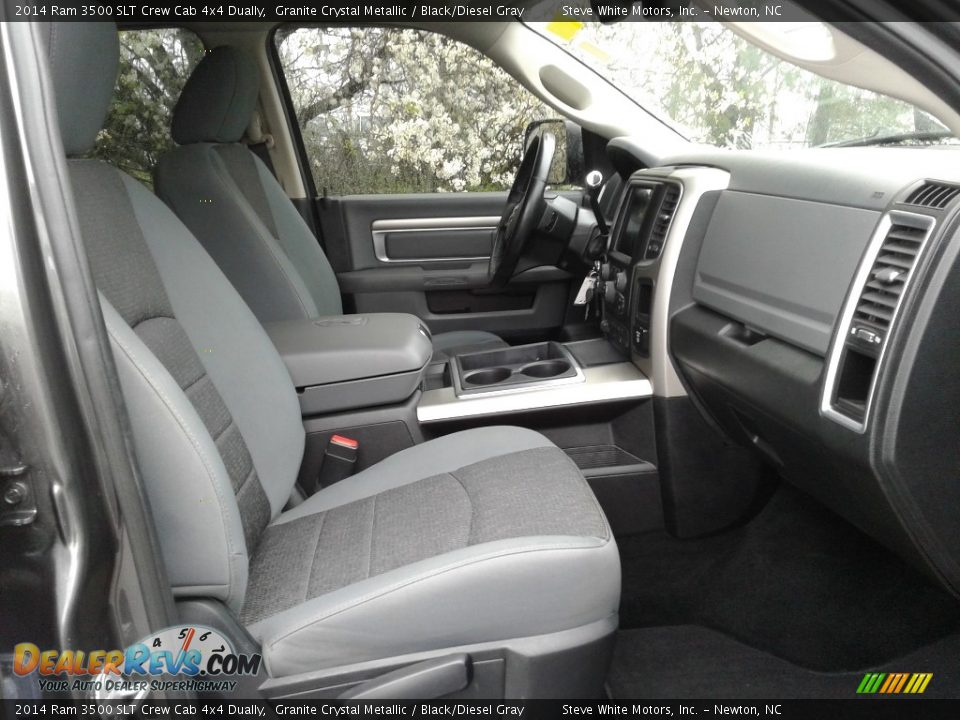 2014 Ram 3500 SLT Crew Cab 4x4 Dually Granite Crystal Metallic / Black/Diesel Gray Photo #14