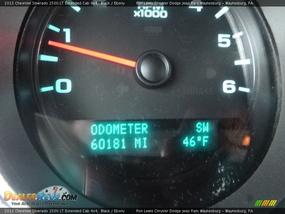 2013 Chevrolet Silverado 1500 LT Extended Cab 4x4 Black / Ebony Photo #16