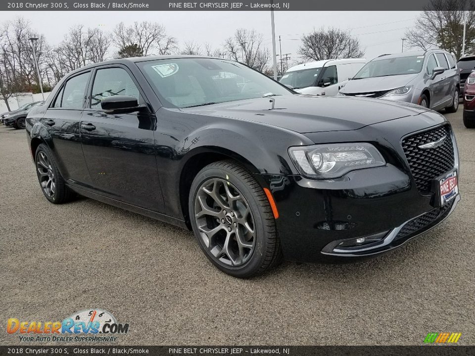 2018 Chrysler 300 S Gloss Black / Black/Smoke Photo #1