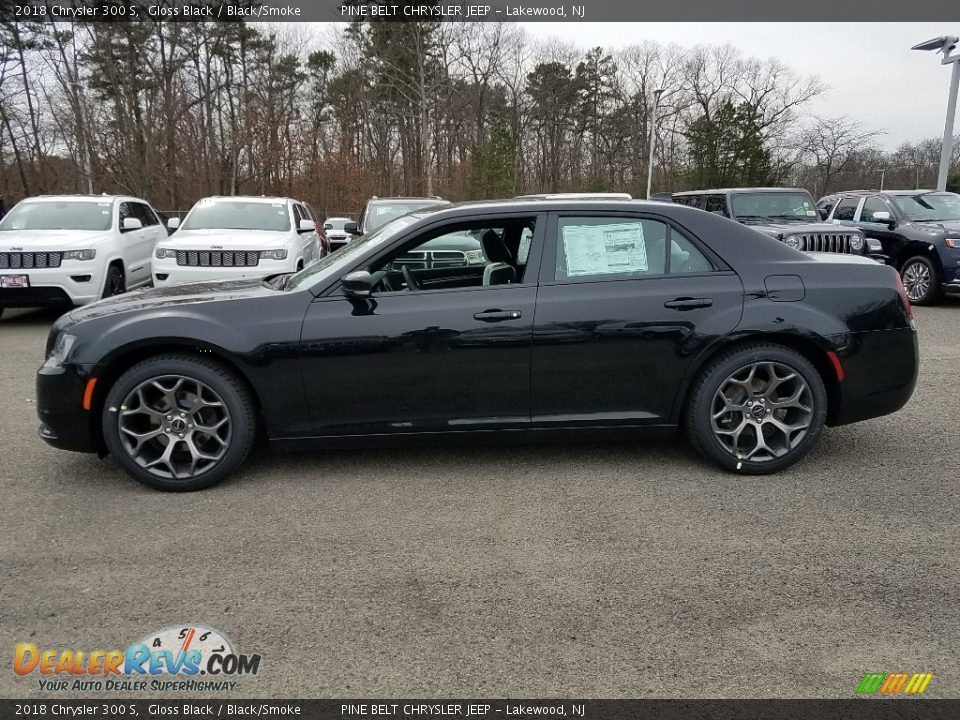 2018 Chrysler 300 S Gloss Black / Black/Smoke Photo #3