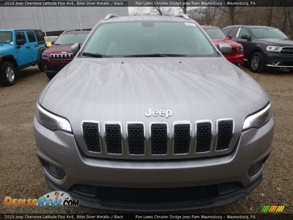 2019 Jeep Cherokee Latitude Plus 4x4 Billet Silver Metallic / Black Photo #8