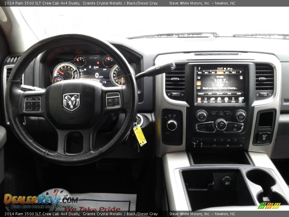 2014 Ram 3500 SLT Crew Cab 4x4 Dually Granite Crystal Metallic / Black/Diesel Gray Photo #30