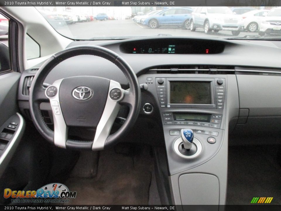 2010 Toyota Prius Hybrid V Winter Gray Metallic / Dark Gray Photo #10