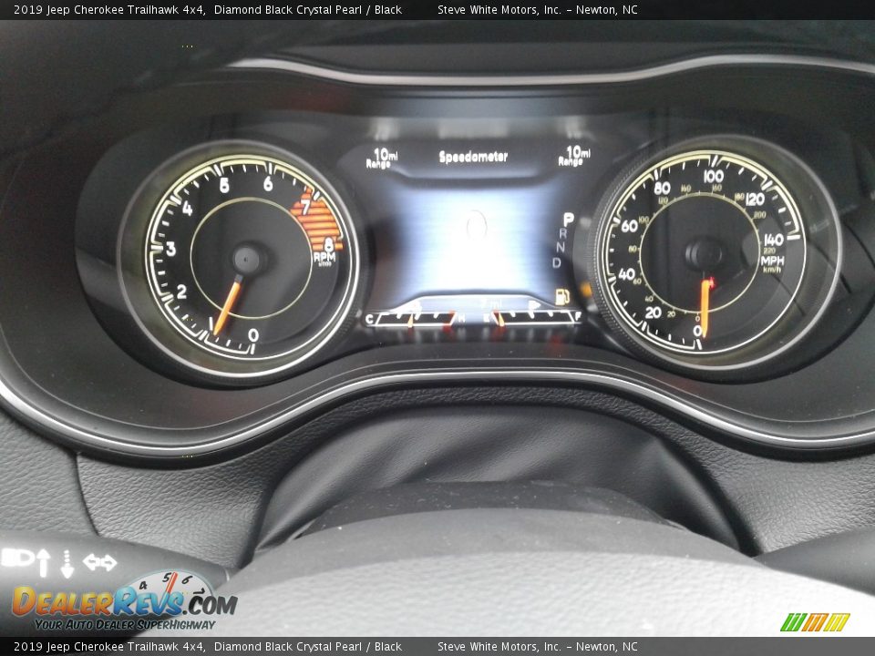 2019 Jeep Cherokee Trailhawk 4x4 Diamond Black Crystal Pearl / Black Photo #18