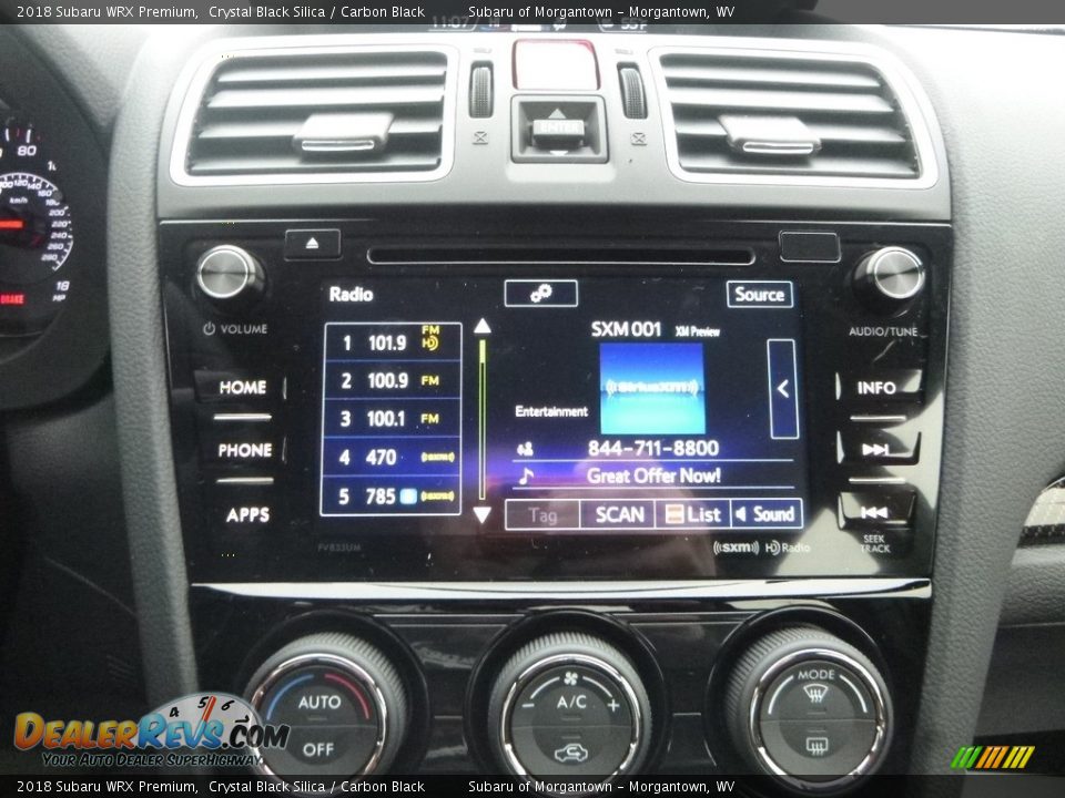 2018 Subaru WRX Premium Crystal Black Silica / Carbon Black Photo #16