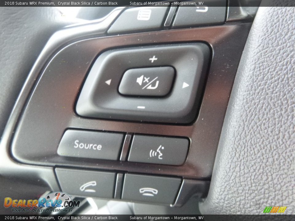 2018 Subaru WRX Premium Crystal Black Silica / Carbon Black Photo #20