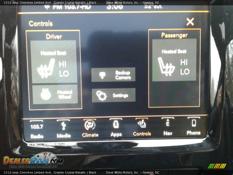 2019 Jeep Cherokee Limited 4x4 Granite Crystal Metallic / Black Photo #24