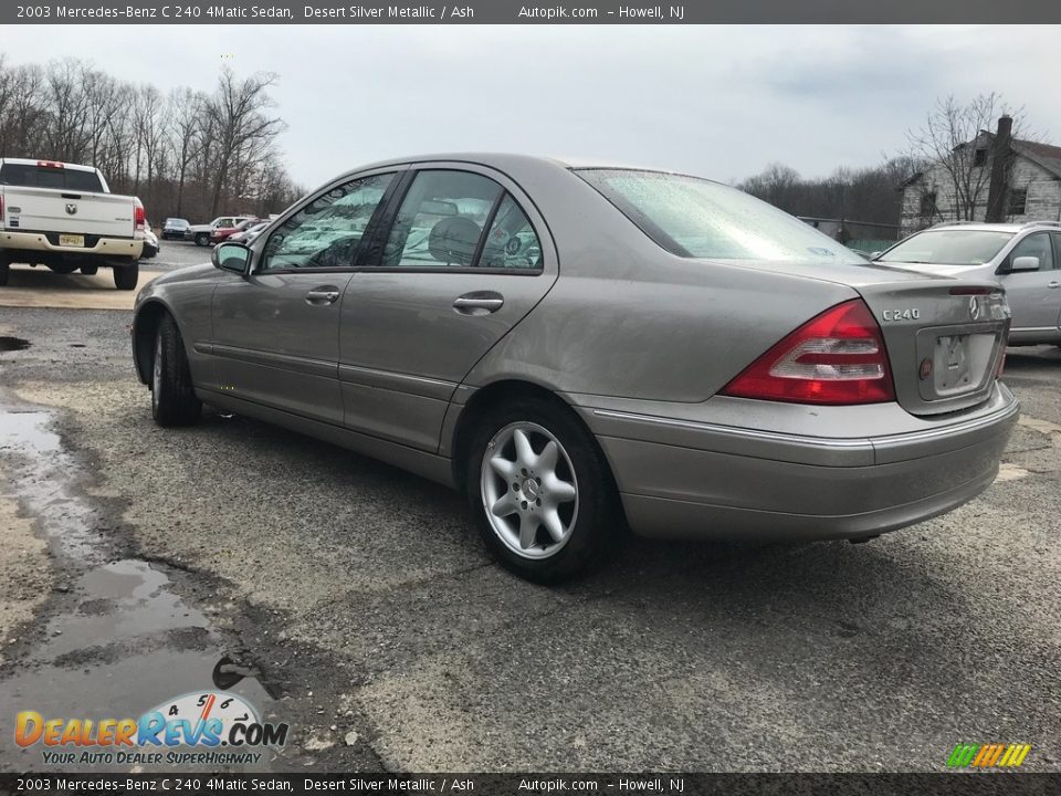 2003 Mercedes-Benz C 240 4Matic Sedan Desert Silver Metallic / Ash Photo #4