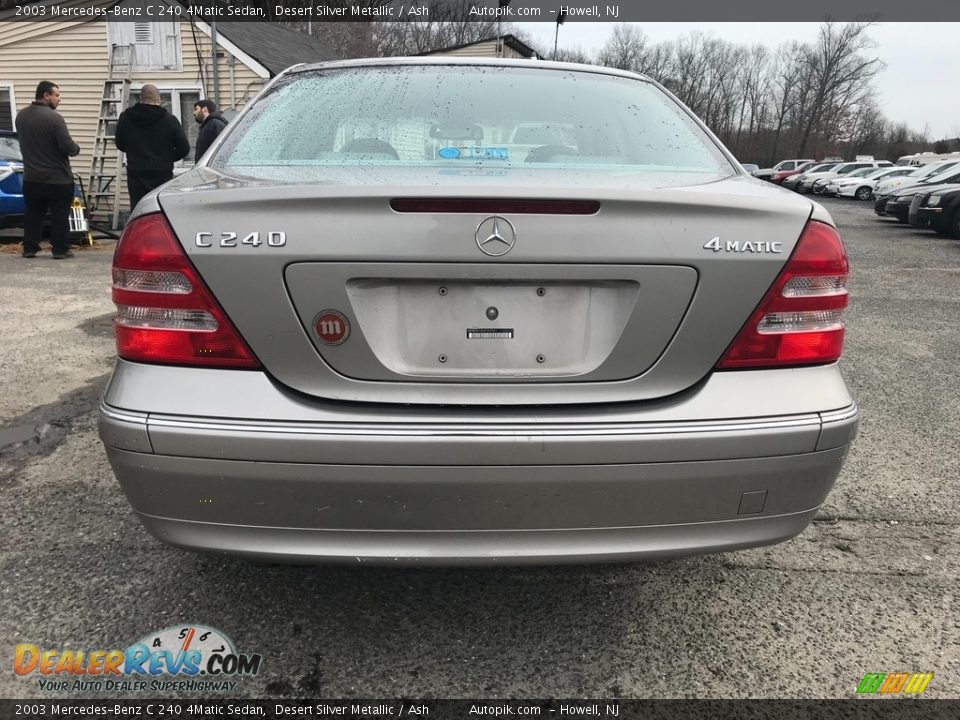 2003 Mercedes-Benz C 240 4Matic Sedan Desert Silver Metallic / Ash Photo #5