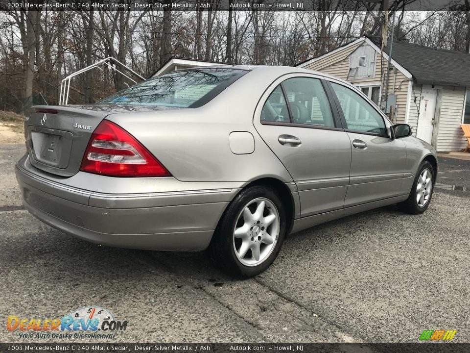 2003 Mercedes-Benz C 240 4Matic Sedan Desert Silver Metallic / Ash Photo #6