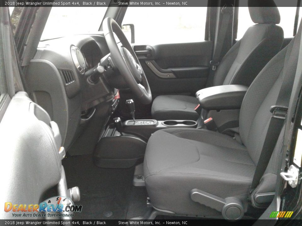 2018 Jeep Wrangler Unlimited Sport 4x4 Black / Black Photo #10