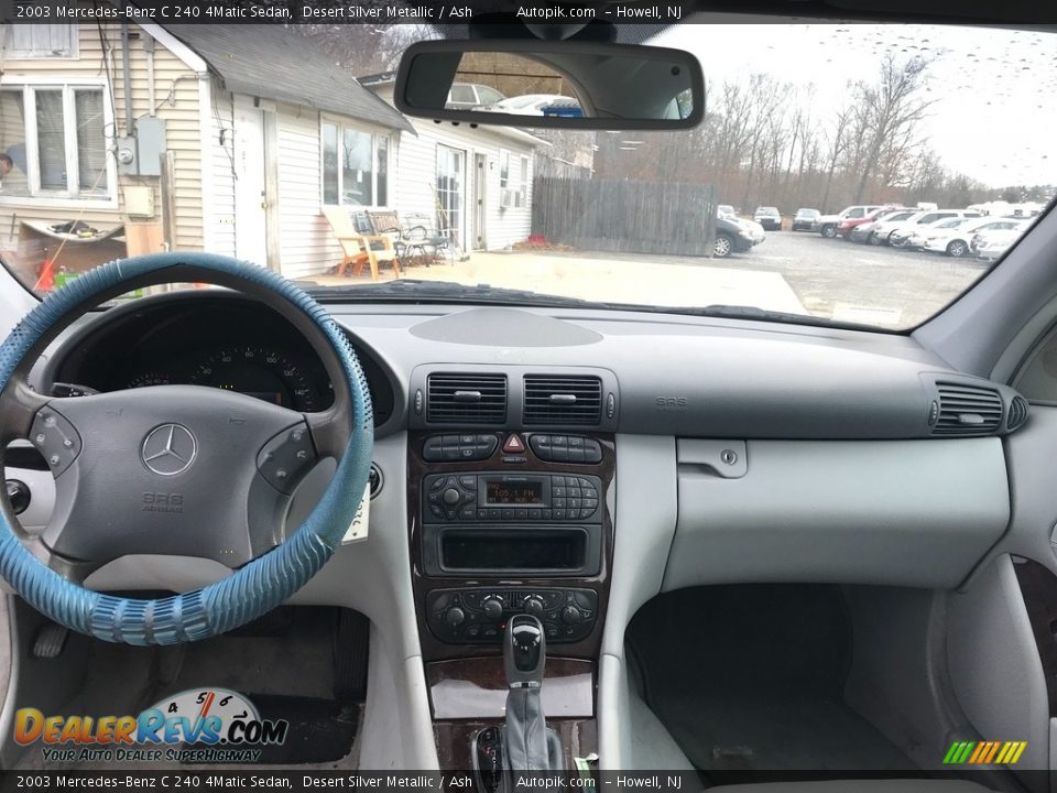 2003 Mercedes-Benz C 240 4Matic Sedan Desert Silver Metallic / Ash Photo #12