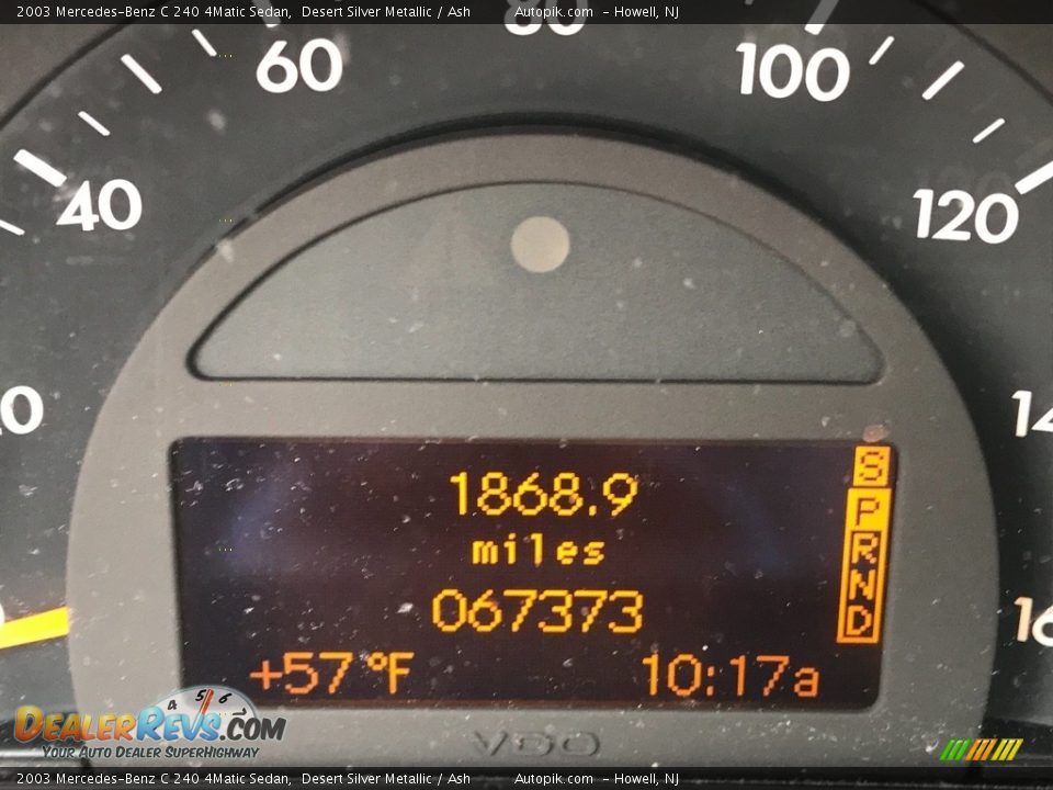 2003 Mercedes-Benz C 240 4Matic Sedan Desert Silver Metallic / Ash Photo #13