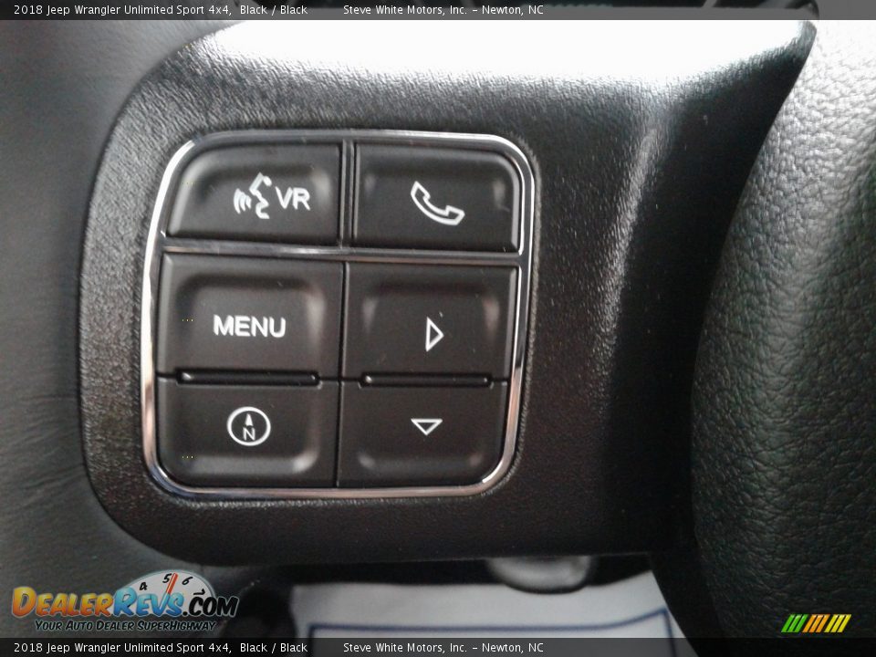 2018 Jeep Wrangler Unlimited Sport 4x4 Black / Black Photo #16