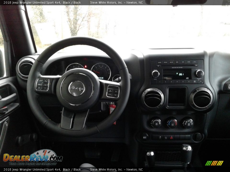 2018 Jeep Wrangler Unlimited Sport 4x4 Black / Black Photo #26