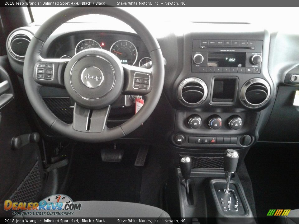 2018 Jeep Wrangler Unlimited Sport 4x4 Black / Black Photo #27