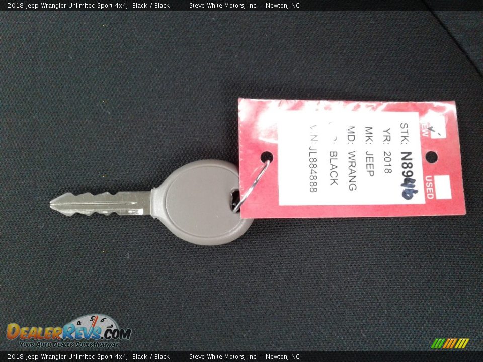 2018 Jeep Wrangler Unlimited Sport 4x4 Black / Black Photo #28