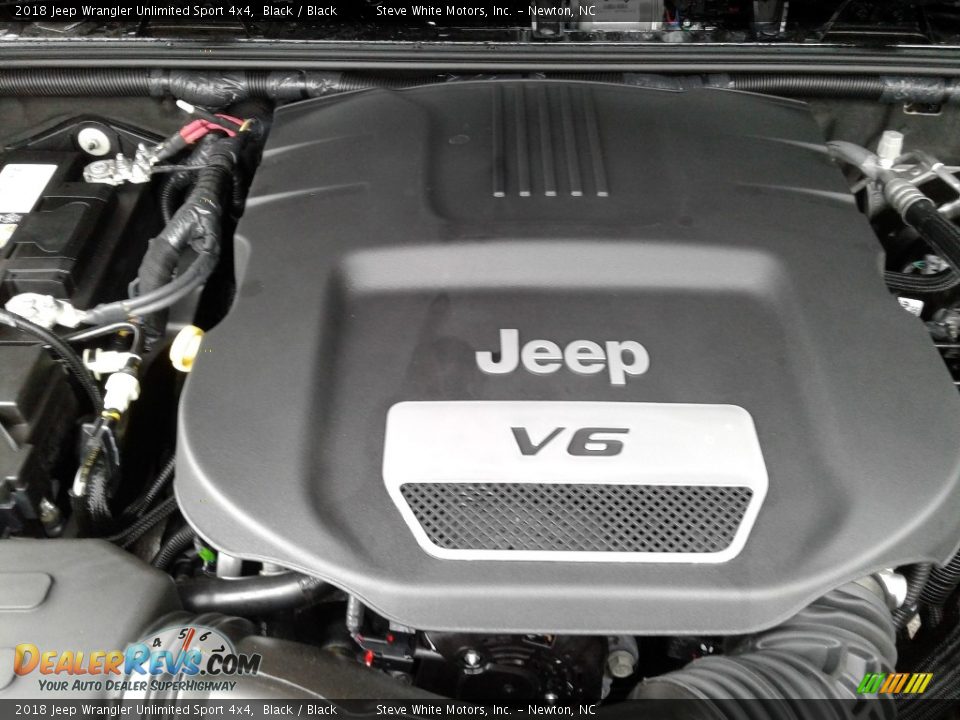 2018 Jeep Wrangler Unlimited Sport 4x4 Black / Black Photo #29