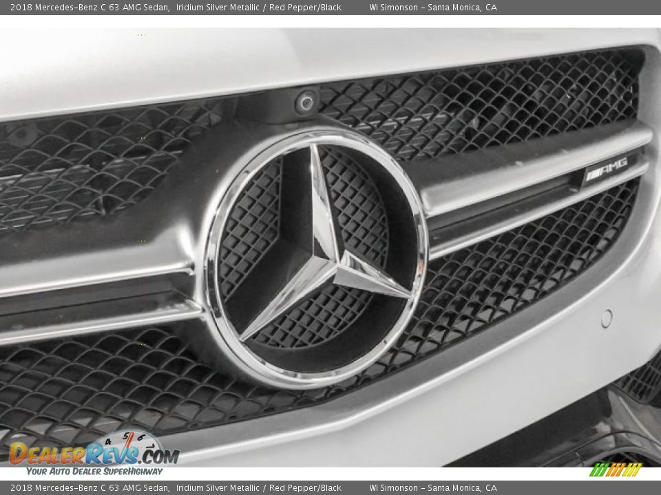 2018 Mercedes-Benz C 63 AMG Sedan Iridium Silver Metallic / Red Pepper/Black Photo #3