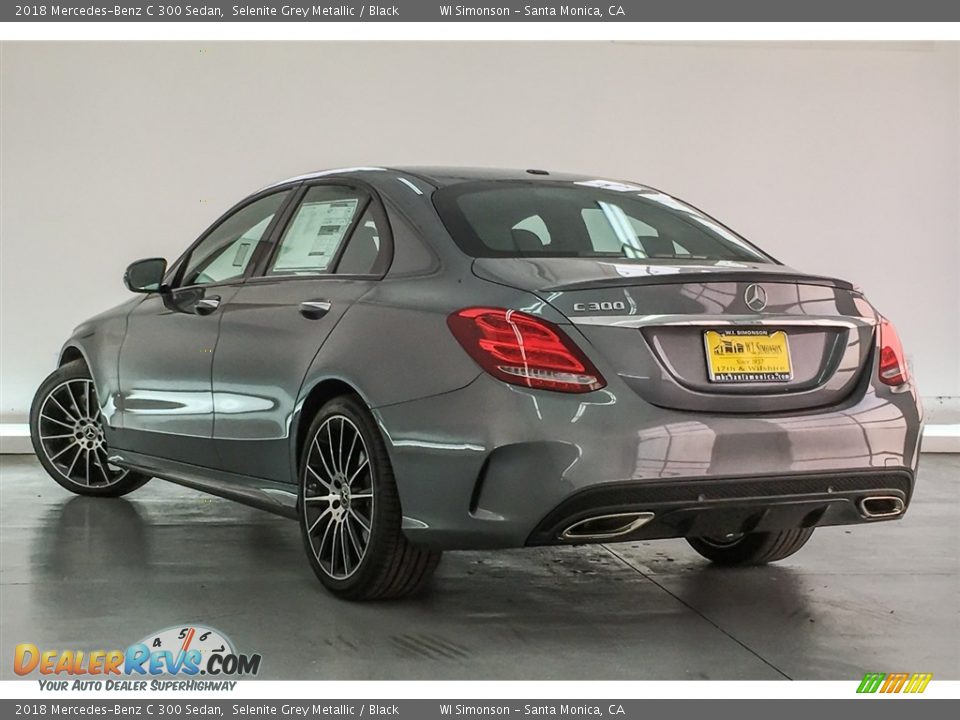 2018 Mercedes-Benz C 300 Sedan Selenite Grey Metallic / Black Photo #3