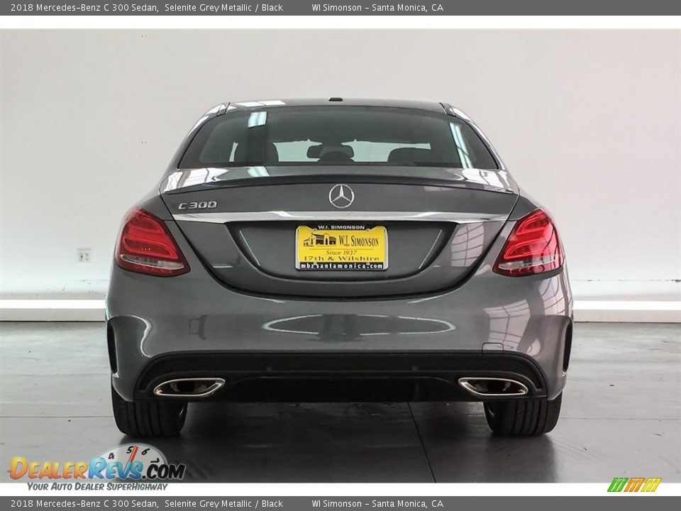 2018 Mercedes-Benz C 300 Sedan Selenite Grey Metallic / Black Photo #4