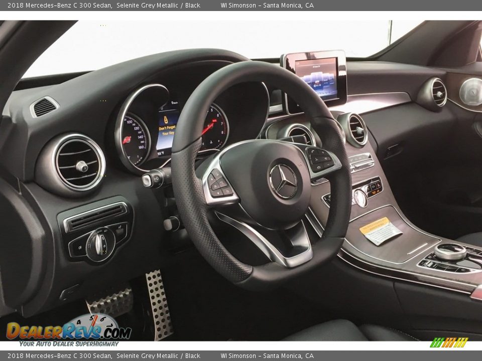 2018 Mercedes-Benz C 300 Sedan Selenite Grey Metallic / Black Photo #5