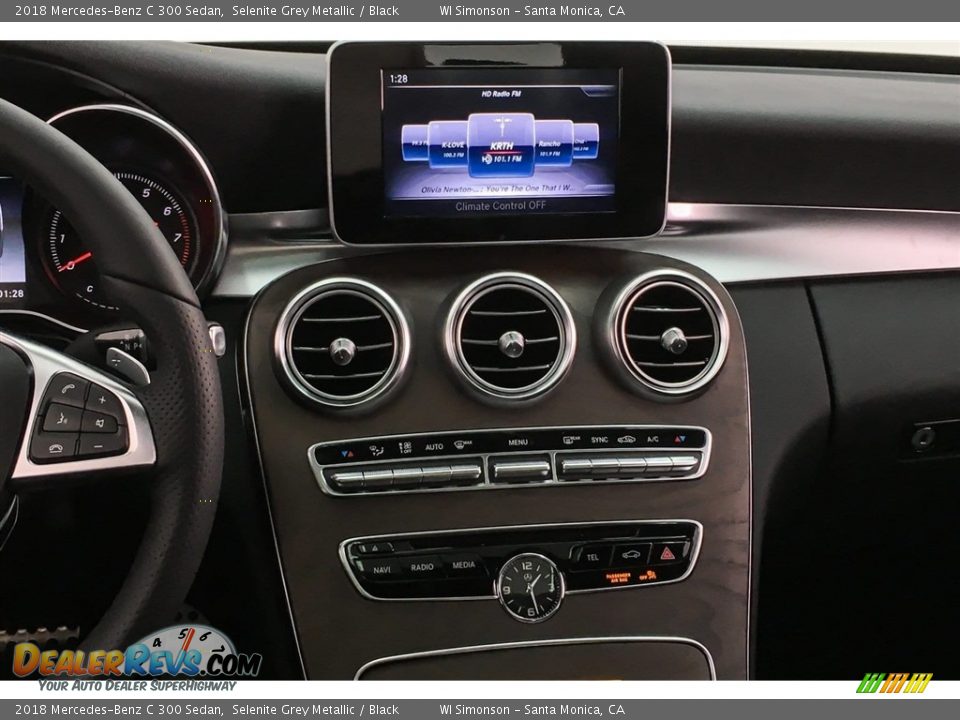 2018 Mercedes-Benz C 300 Sedan Selenite Grey Metallic / Black Photo #6