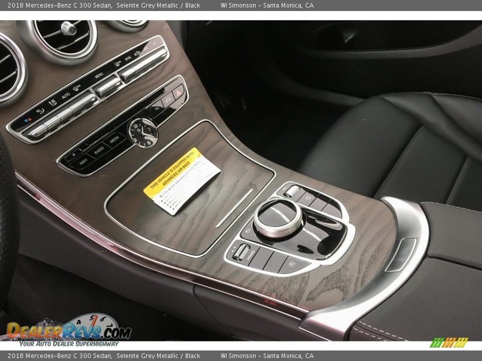 2018 Mercedes-Benz C 300 Sedan Selenite Grey Metallic / Black Photo #7