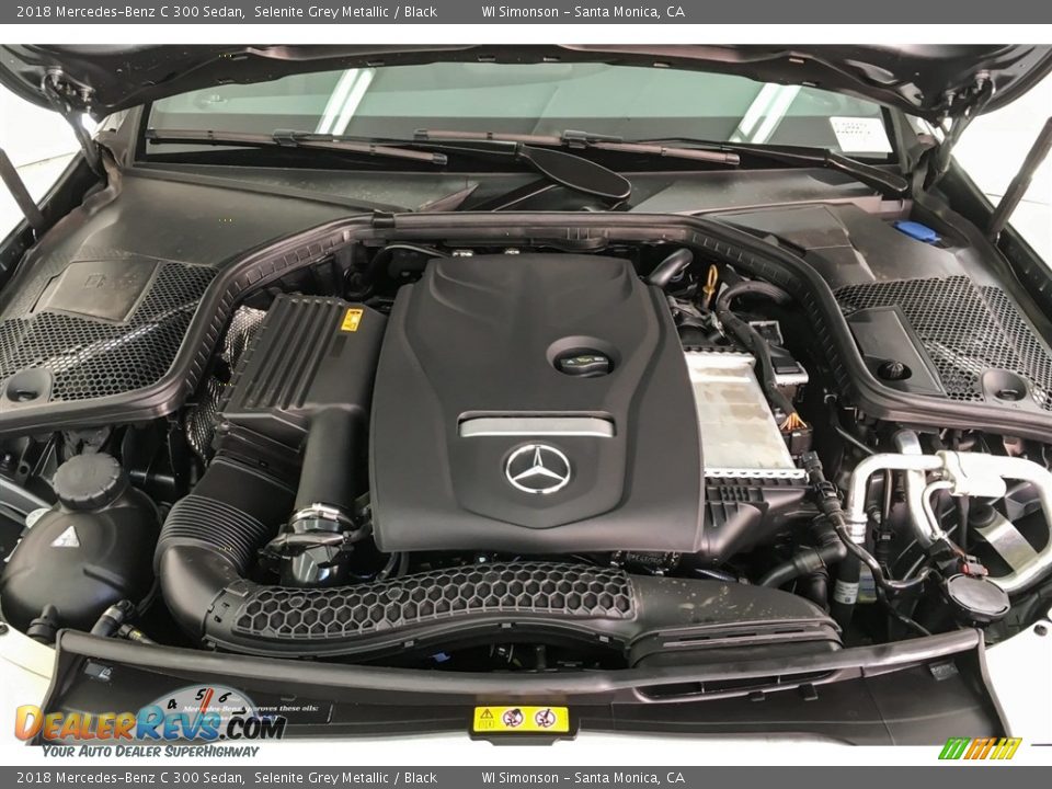 2018 Mercedes-Benz C 300 Sedan Selenite Grey Metallic / Black Photo #8