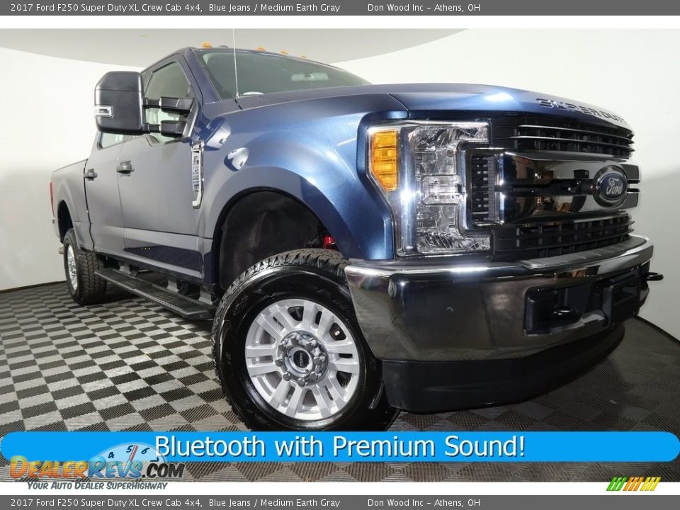 2017 Ford F250 Super Duty XL Crew Cab 4x4 Blue Jeans / Medium Earth Gray Photo #1