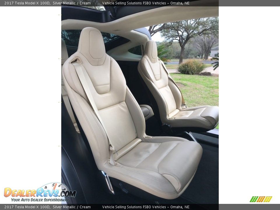Rear Seat of 2017 Tesla Model X 100D Photo #7