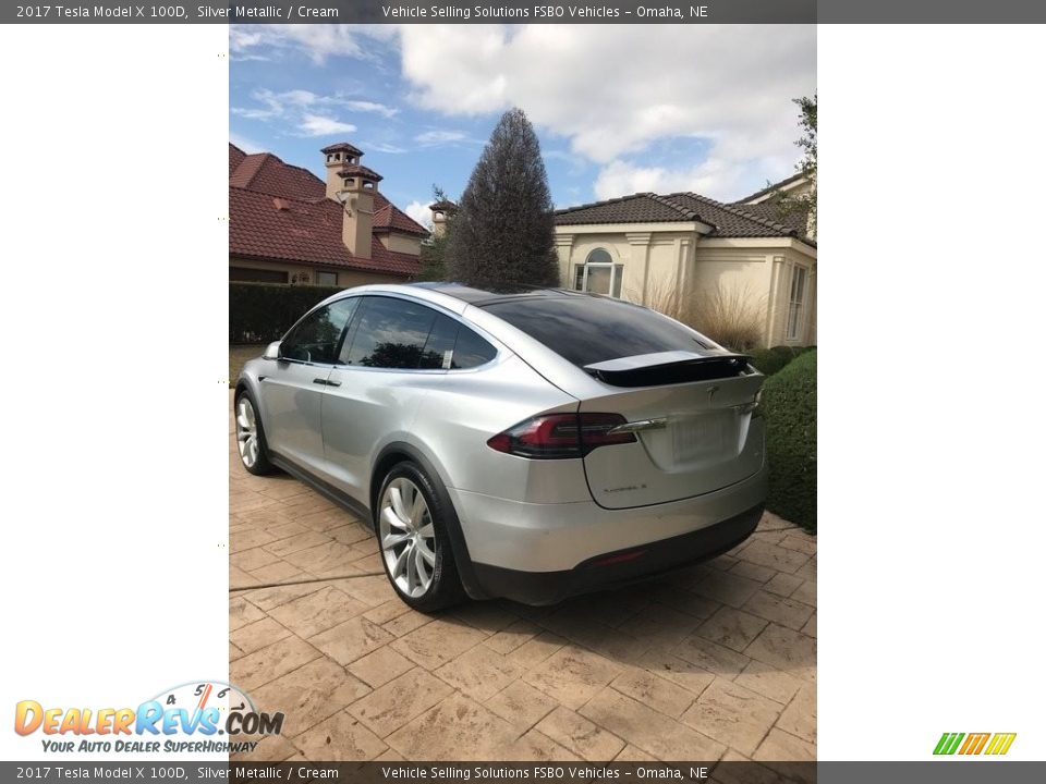2017 Tesla Model X 100D Silver Metallic / Cream Photo #17