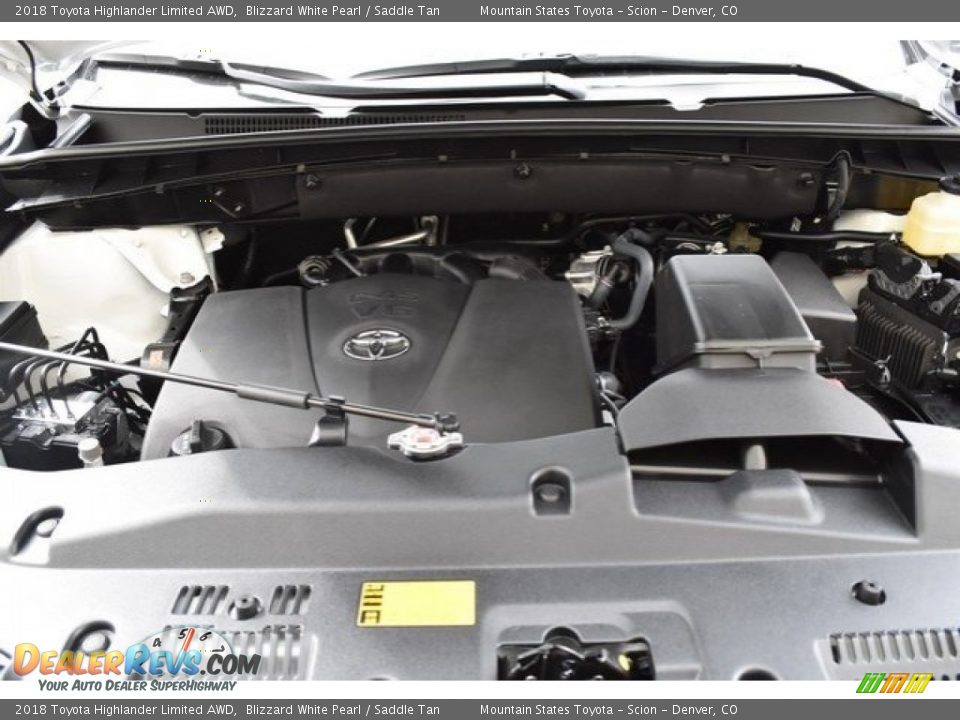 2018 Toyota Highlander Limited AWD Blizzard White Pearl / Saddle Tan Photo #4