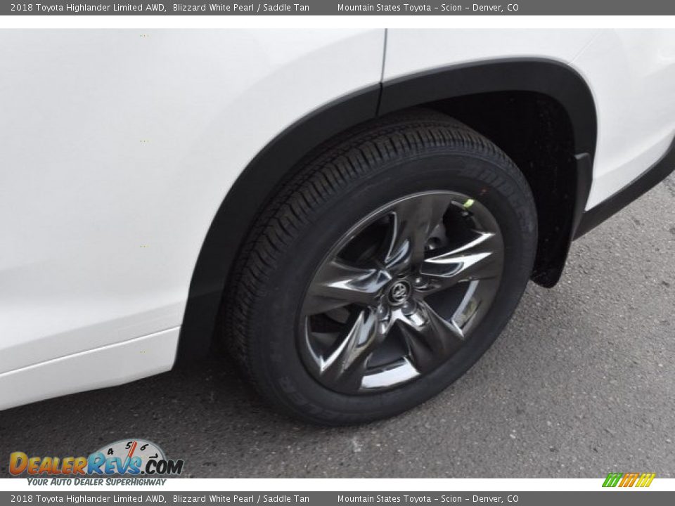 2018 Toyota Highlander Limited AWD Blizzard White Pearl / Saddle Tan Photo #5
