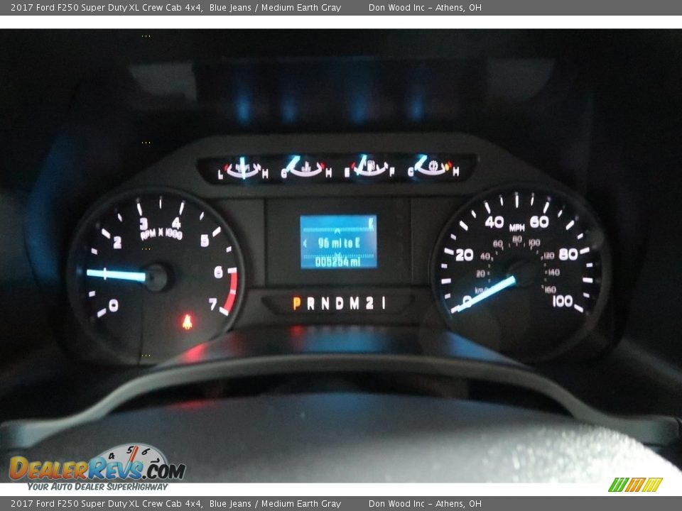 2017 Ford F250 Super Duty XL Crew Cab 4x4 Blue Jeans / Medium Earth Gray Photo #16