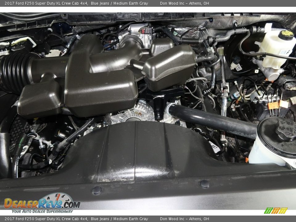 2017 Ford F250 Super Duty XL Crew Cab 4x4 Blue Jeans / Medium Earth Gray Photo #22