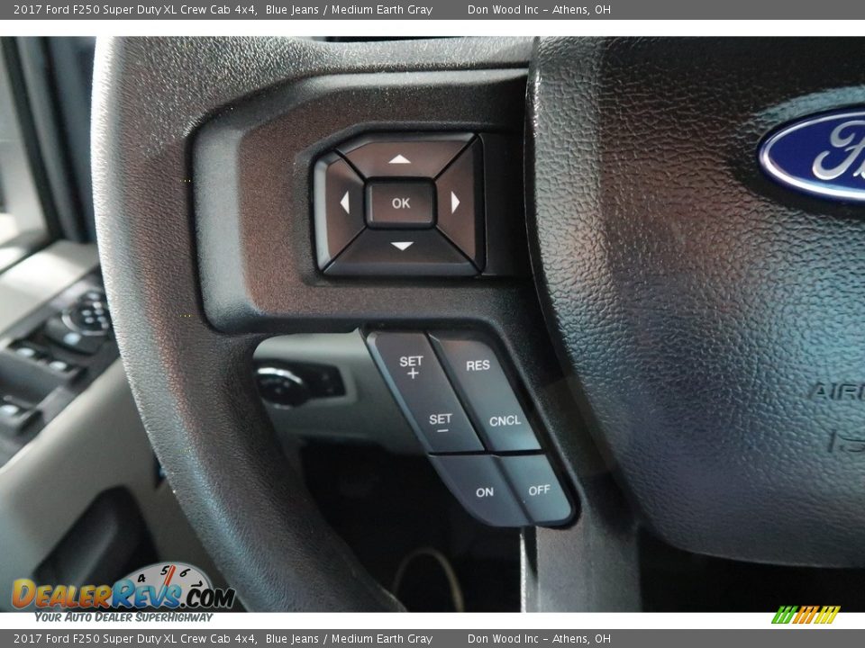 2017 Ford F250 Super Duty XL Crew Cab 4x4 Blue Jeans / Medium Earth Gray Photo #27
