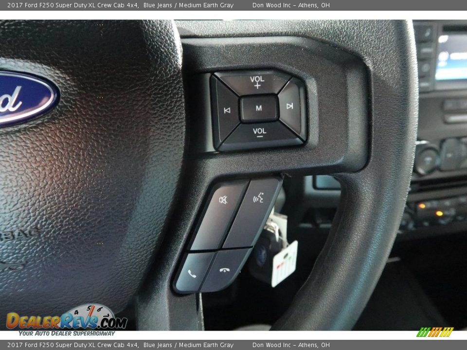 2017 Ford F250 Super Duty XL Crew Cab 4x4 Blue Jeans / Medium Earth Gray Photo #28