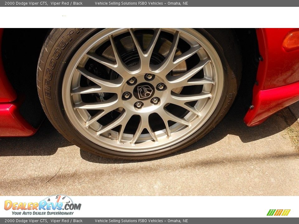 2000 Dodge Viper GTS Viper Red / Black Photo #15