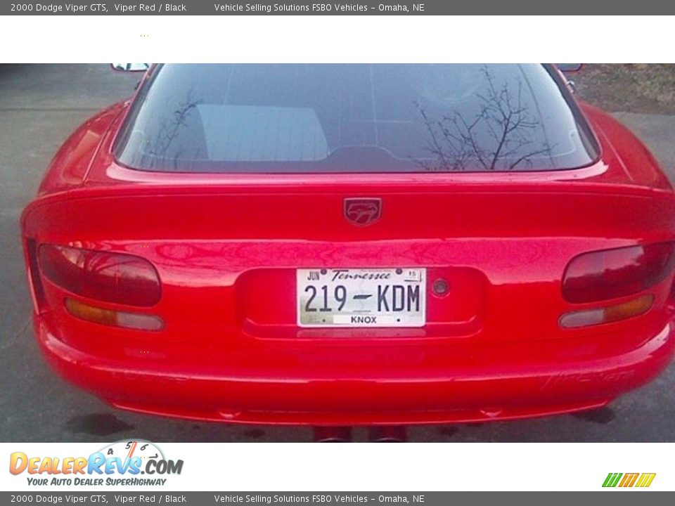 2000 Dodge Viper GTS Viper Red / Black Photo #23