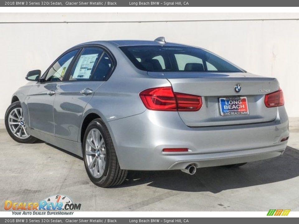 2018 BMW 3 Series 320i Sedan Glacier Silver Metallic / Black Photo #3