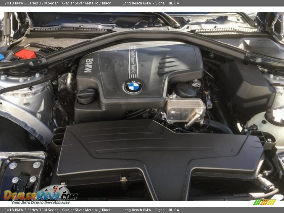 2018 BMW 3 Series 320i Sedan Glacier Silver Metallic / Black Photo #8