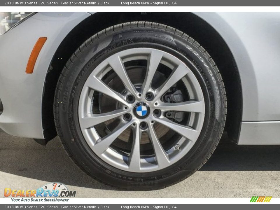 2018 BMW 3 Series 320i Sedan Glacier Silver Metallic / Black Photo #9
