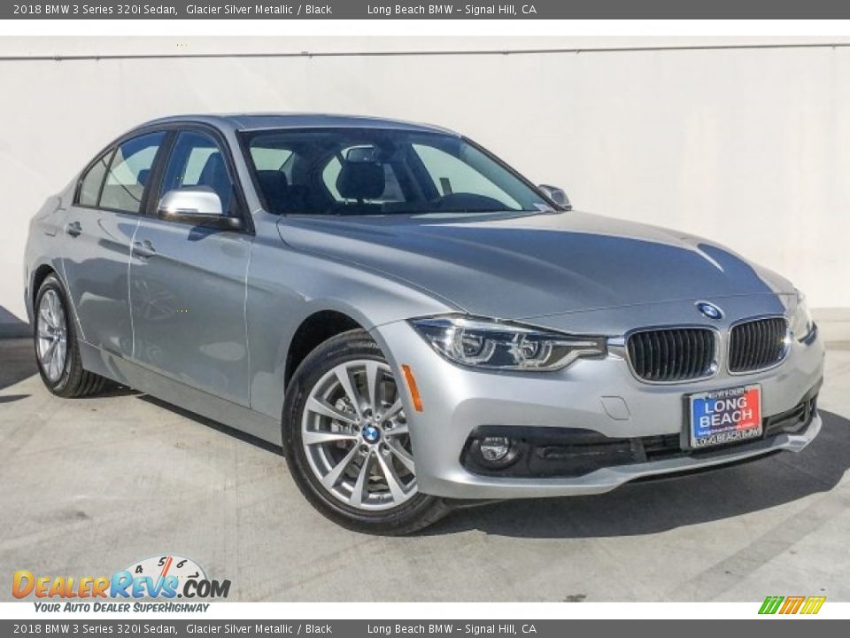 2018 BMW 3 Series 320i Sedan Glacier Silver Metallic / Black Photo #12